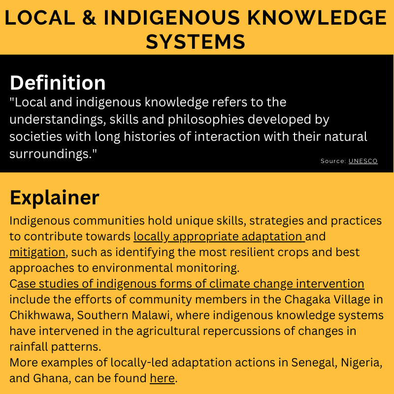Local and Indigenous Knowledge System